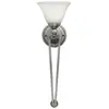 Elstead - Bolla - Applique murale à 1 ampoule, abat-jour en verre nickel brossé, E27