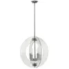 Hinkley Solstice Suspension Sphérique Suspension 4x E27 Chrome Poli - Elstead