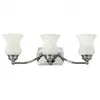 ELSTEAD Applique constance, chrome poli et verre opale, 3 ampoules