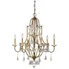 FEISS Lustre Valentina, à 6 lampes, bronze/cristal
