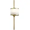 KICHLER Applique LED Mona IP44 H 55,9 cm laiton naturel