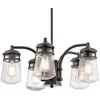 KICHLER Lyndon - Lustre extérieur à 5 ampoules suspendu, bronze IP44, E27 - Elstead
