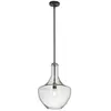 KICHLER Elstead everly - plafonnier à 1 lumière, dôme moyen, bronze, e27