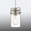 KICHLER Elstead - Brinley - Mini suspension à 1 ampoule au plafond, nickel brossé, E27