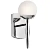 KICHLER Applique murale salle de bains jasper acier chrome poli