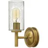 HINKLEY Plafonnier Hollis, à 5 lampes, noir/transparent