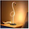 Elstead Lampe de table LED Flamingo, rose, métal, hauteur 50 cm