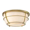 Elstead quoizel chance plafonnier de salle de bain en laiton naturel peint, ip44