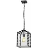 ELSTEAD Lampe suspendue Louvre E27 40W Steel, verre Industriel, peint B: 25 cm Ø25 cm Hauteur dimmable réglable