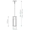 KICHLER Elstead camillo suspension extérieure 1 lumière texturée noir ip44