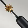 Elstead - Etoile Plafonnier suspendu Dome, noir mat et feuille d'or