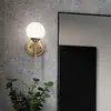 Benno Applique de salle de Bain Verre Opale et Champagne