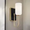 Solia Applique de Salle de Bain, Acier Champagne et Noir, Verre Opale