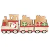 Dfs for the heart of your home Décoration de Noël en bois Santa Train - Beige et rouge