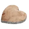 HEART OF THE HOME Décoration - SIL - Coeur Natural - Bois de manguier - Argent - 25x25x4 cm