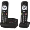 Panasonic KX-TGU132EXB Téléphone Numérique sans Fil avec Répondeur, Un...