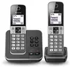 Panasonic KX-TGD322, Téléphone DECT, Haut-parleur, 50 entrées, Identification de l'appelant, Noir
