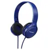 Panasonic RP-HF100ME-A Casque Stéréo, HP 30mm Neodyme, Pliable, Coussinets Souples, Bleu