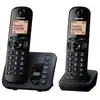 Panasonic KX-TGC222 Téléphone DECT Identification de l'appelant Noir