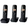 Panasonic KX-TG1613 - Téléphone sans fil avec ID d'appelant - DECT - noir + 2 combinés supplémentaires