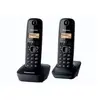 Panasonic KX-TG1612 - Téléphone sans fil avec ID d'appelant - DECT - noir + combiné supplémentaire