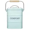 Kitchen Craft Living Nostalgia Poubelle À Compost En Acier Bleu Vintage 3 L 5942