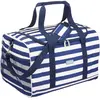 KitchenCraft Sac isotherme en Polyester à rayure Bleu 30 x 43 x 27cm