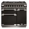Cuisinière FALCON ELISE 90 Mixte Noir Brillant/Nickel brossé - ELS90DFGB/-EU