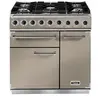 Piano de cuisson gaz FALCON Semi Pro DELUXE 90 FAUVE NICKEL BROSSÉ