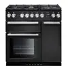 Piano de cuisson gaz FALCON NEXUS 90 CHARBON Mat satiné CHROME