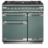 Piano de cuisson gaz FALCON ELISE 90 VERT MINERAL MAT NICKEL