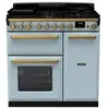Piano Mixte Falcon Estel Deluxe Esdl90dfpmsb/ab-e1 Bleu Pastel Laiton