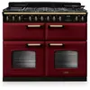 Piano de cuisson mixte FALCON NGC TAB MIX 110 CM BORDEAUX LAITON ANTIQ