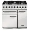 Piano de cuisson gaz FALCON Semi Pro DELUXE 90 BLANC NICKEL BROSSÉ