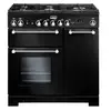 Piano De Cuisson Mixte Falcon Kitchener Kch90dfbl/c-eu Noir Chrome