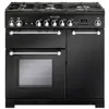 Piano de cuisson gaz KITCHENER 90 NOIR + WOK ET PLANCHA Falcon