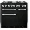 Piano de cuisson gaz FALCON Semi Pro MERCURY 100 NOIR BRILLANT INOX