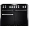 Piano de cuisson gaz FALCON Semi Pro MERCURY 120 NOIR MAT INOX POLI