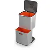 Poubelle de tri sélectif Totem 60L Inox - Joseph Joseph - Gris - Inox