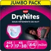 HUGGIES Couches Culottes Drynites La Fée Clochette Fille 4-7 Ans ( 17-30 Kg) x16