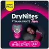 DryNites Couche de Nuit pour Fille 8-15 Ans 27-57 kg (4x13) TU