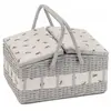 Panier à couture motif abeille - 26x35x19 cm - Distrifil Multicolore -...