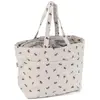 Sac de rangement à cordon motif Abeille - 18x32x34cm - Distrifil Ecru ...