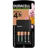 Chargeur universel Duracell CEF14 Noir avec 2 piles AA et 2 piles AAA