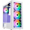Kolink OBSERVATORY HF GLASS WHITE ARGB Midi Tower Blanc OBSERVATORY HF GW