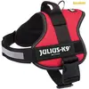 Harnais - Julius-K9 - Power - M-L 58-76 cm - Rouge - Ergonomique et robuste