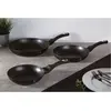 Ensemble de 3 poêles à frire, collection black silver