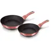 Berlinger Haus I-Rose Lot de 2 Poêles à Frire Induction 22-26 cm, Alum...