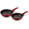 Set de Poêles à Frire Induction 22 - 26cm Aluminium Antiadhésif Marbre...