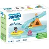 PLAYMOBIL Junior 71687 Ilôt avec toboggan aquatique, Jouet pour le bai...